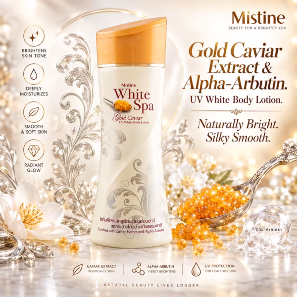 White Spa Gold Caviar UV Whitening Body Lotion Luminous Anti-Aging Care & Sun Defense