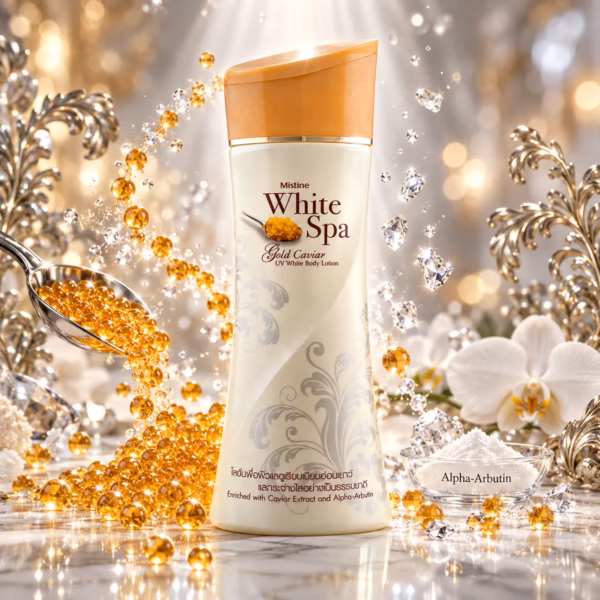 White Spa Gold Caviar UV Whitening Body Lotion Luminous Anti-Aging Care & Sun Defense