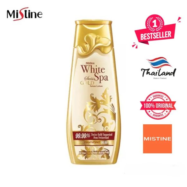 White Spa Swiss Gold Serum Body Lotion brightens and deeply nourishes skin.