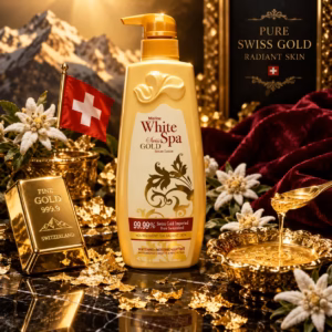 White Spa Swiss Gold Serum Body Lotion Luminous Anti-Aging Care for Radiant Skin