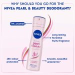 NIVEA Pearl & Beauty Deodorant Spray for Women white bg
