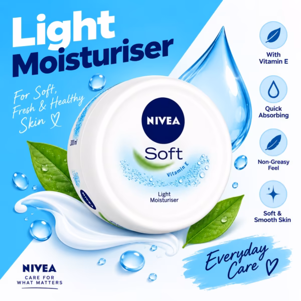nivea soft refreshingly moisturising cream