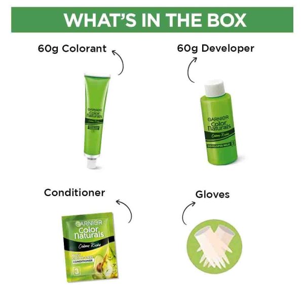 Garnier Hair Color Naturals Intense Red shade 6.60, 70ml+60g nourishing hair dye kit at Modern Beauty BD.