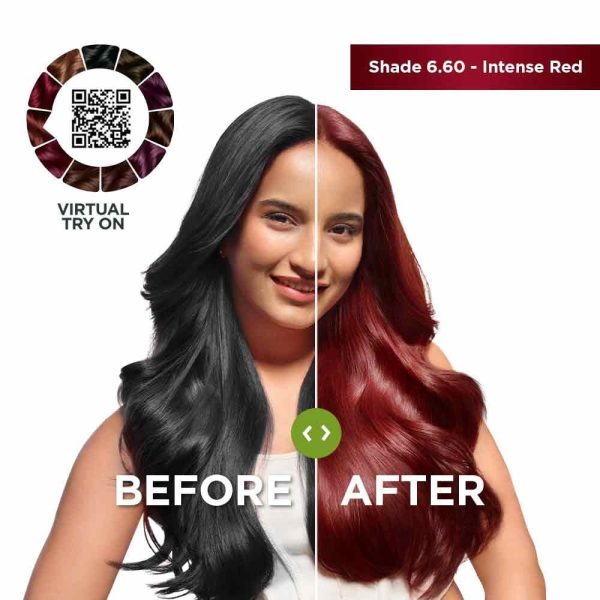 Garnier Hair Color Naturals shade 6.60 Intense Red, vibrant long-lasting red hair dye