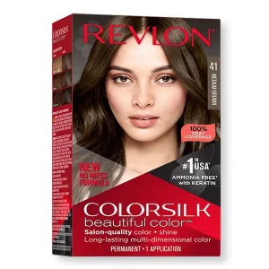 Revlon Silk Hair Color Medium Brown 41 nourishing long-lasting hair dye at Modern Beauty BD.