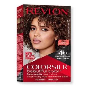 Revlon Silk Hair Color Medium Golden Brown 43 nourishing long-lasting hair dye at Modern Beauty BD.