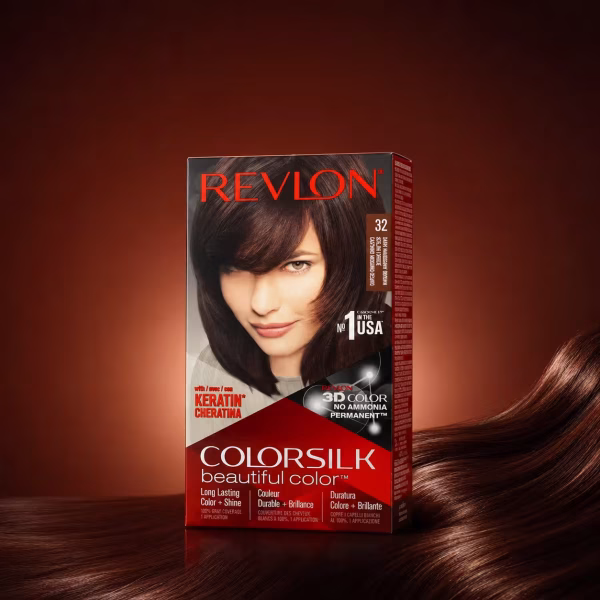 Revlon Silk Hair Color Dark Mahogany Brown