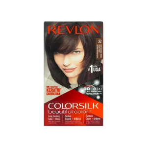 Revlon Silk Hair Color Dark Mahogany Brown 32 nourishing long-lasting hair dye at Modern Beauty BD.