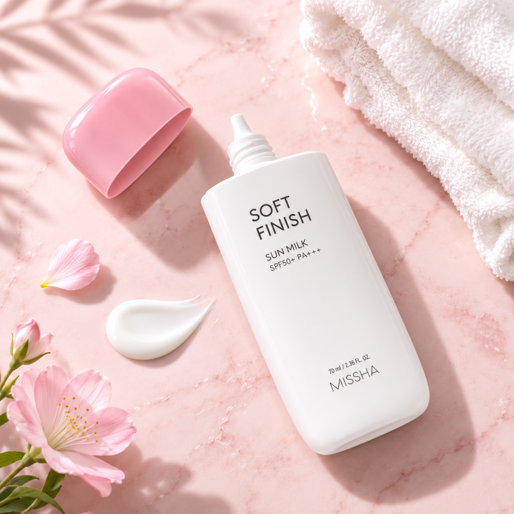 Missha Soft Finish -all-around-safe-sun-block-milk-cream-spf50-or-pa-70ml