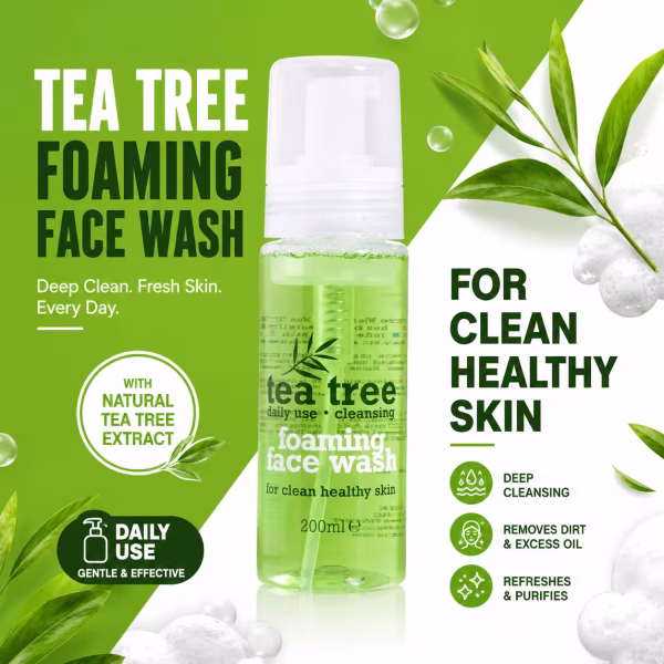 Xpel Tea Tree Foaming Face Wash