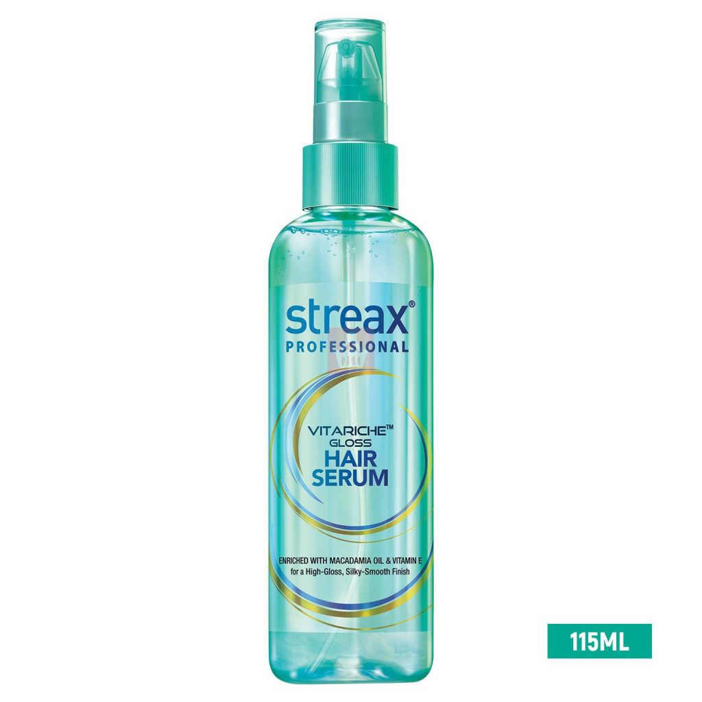 Streax Vitariche Gloss Hair Serum, nourishing hair serum for smooth shiny hair at Modern Beauty BD.