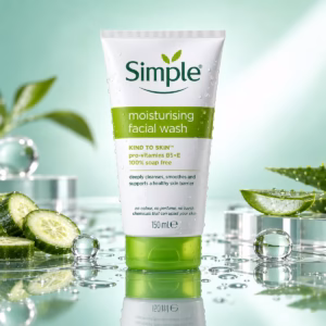 100% Authentic Simple moisturising face wash 150ml tube