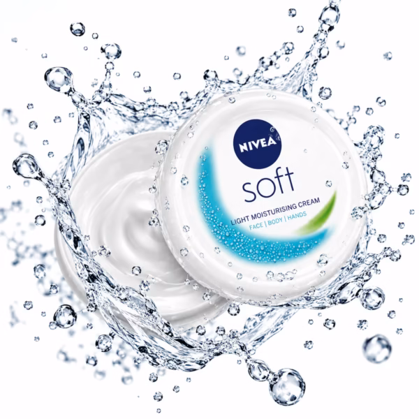 Authentic Nivea Soft Light Moisturising Cream jar for daily hydration