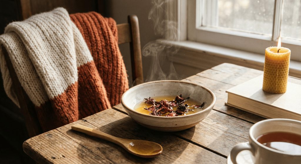 hair care into winter morning