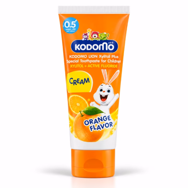 Kodomo Toothpaste Orange 80gm tube for kids oral care cavity protection
