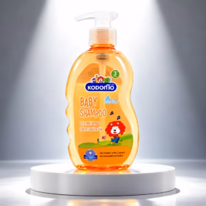 Kodomo baby shampoo 200ml bottle for gentle tear-free baby hair care