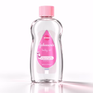 Original Johnson's Baby Oil bottle for gentle skincare