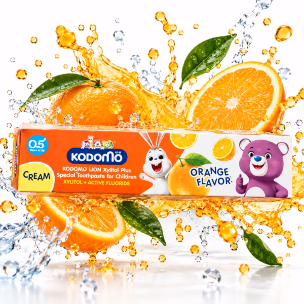 Kodomo Toothpaste Orange 80gm tube for kids oral care cavity protection