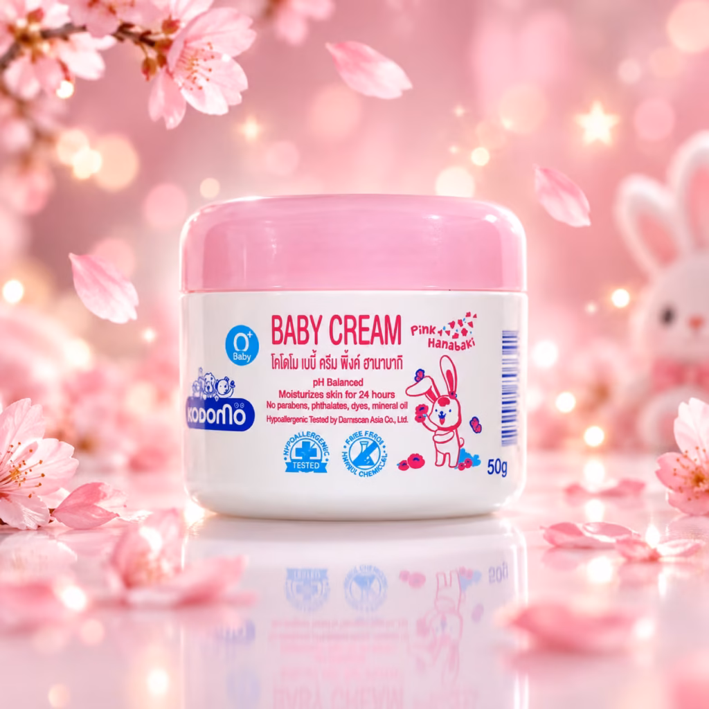Kodomo Baby Cream Pink Hanabaki 50gm