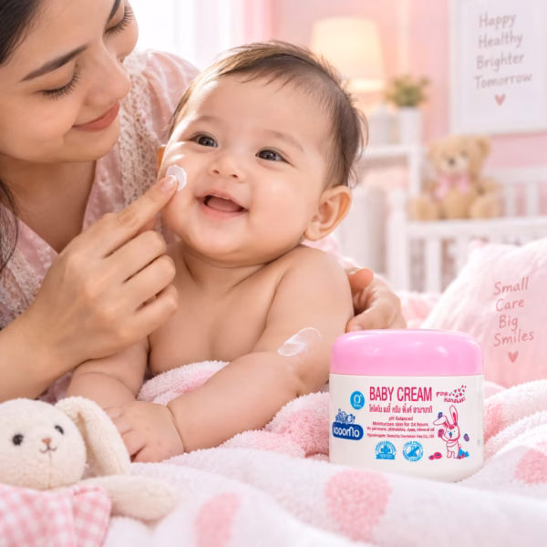 Kodomo Pink Hanabaki Baby Cream