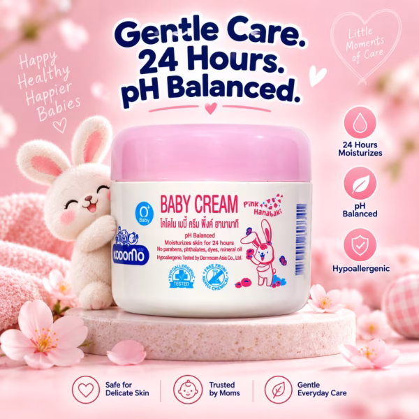 Kodomo Pink Hanabaki Baby Cream