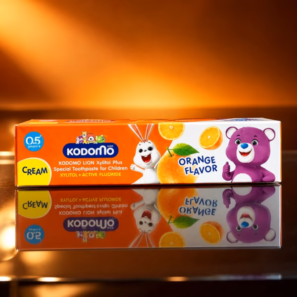 Kodomo Toothpaste Orange 80gm tube for kids oral care cavity protection