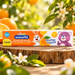 Kodomo Toothpaste Orange 80gm tube for kids oral care cavity protection