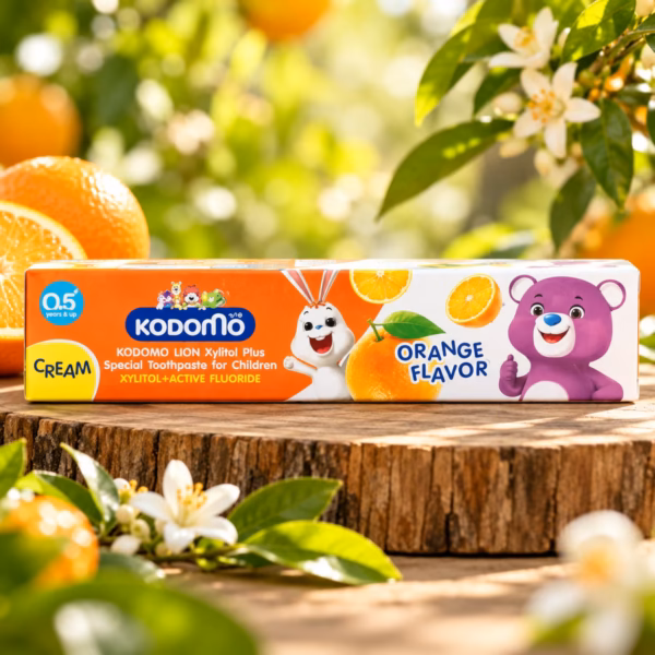 Kodomo Toothpaste Orange 80gm tube for kids oral care cavity protection