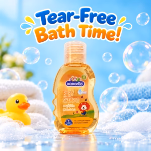 Original Kodomo Baby Shampoo 100ml bottle with tear-free formulation