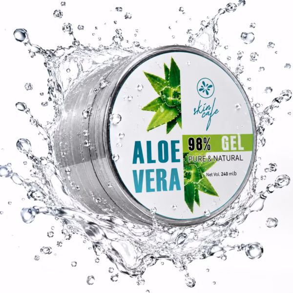 Skin Cafe Pure & Natural Aloe Vera gel jar authentic skincare product