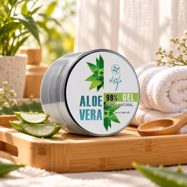 Skin Cafe Pure & Natural Aloe Vera gel jar authentic skincare product