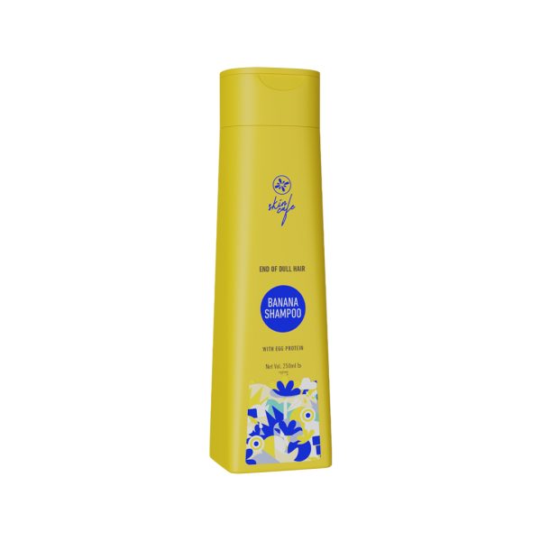 Skin Cafe End of Dull Hair Banana Shampoo with Egg Protein