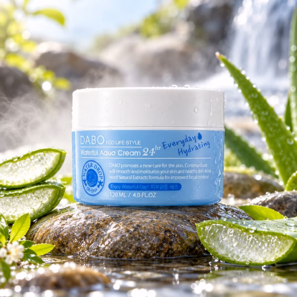 Original Dabo Waterful Aqua Cream hydrating gel moisturizer jar