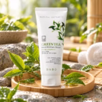 Dabo Green Tea Foam Cleanser 150ml tube for deep cleansing and sebum control