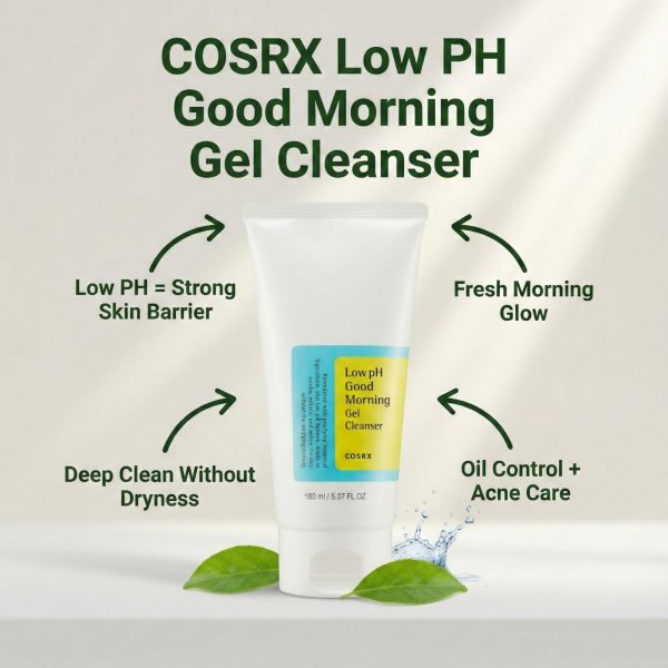 cosrs low ph good morning gel cleanser benefites