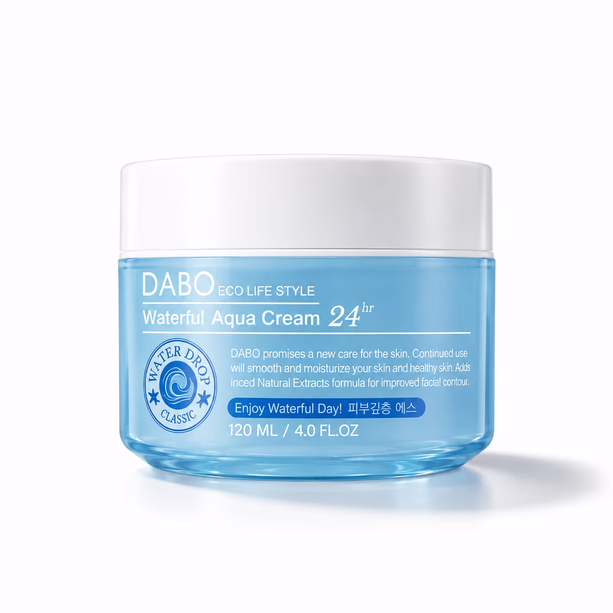 Original Dabo Waterful Aqua Cream hydrating gel moisturizer jar
