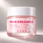 Authentic Dabo PDRN Hydra Capsule Cream packaging with pink capsules