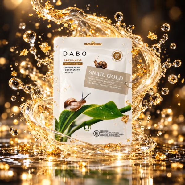Authentic DABO Snail Gold Sheet Mask for deep hydration and anti-aging