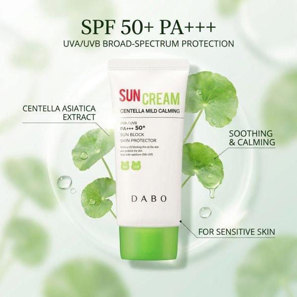 dabo centella mild calming sun cream spf 50+ pa+++ 50 ml - 50ml