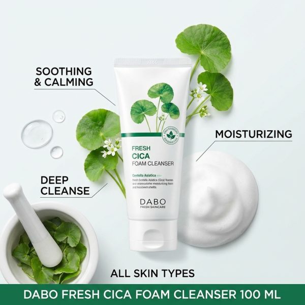 dabo fresh cica foam cleanser 100 ml - 100 ml