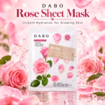 Authentic DABO Rose Sheet Mask Korean skincare packaging