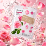 Authentic DABO Rose Sheet Mask Korean skincare packaging