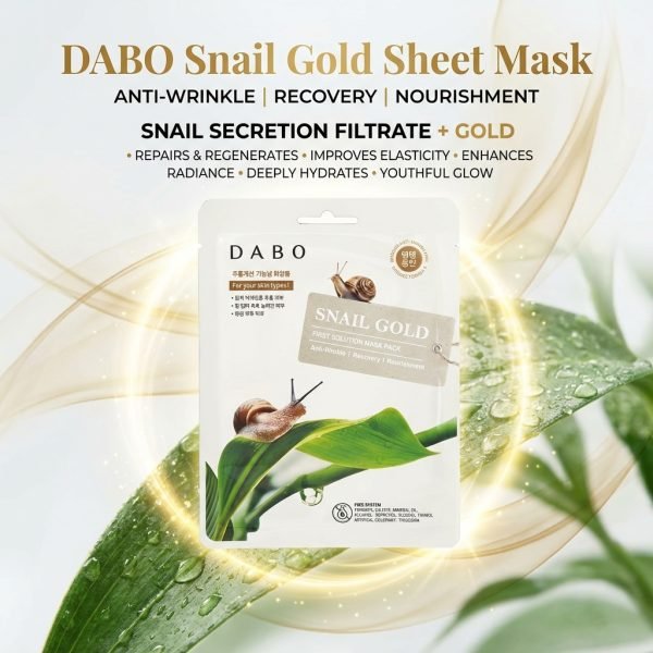 dabo snail gold sheet mask - 23gm