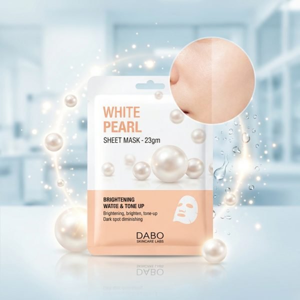 dabo white pearl sheet mask - 23gm