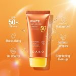 dabo white sunblock cream power sun shield 50+ pa+++ - 70ml