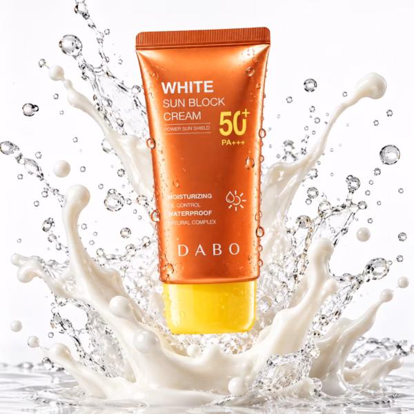 Authentic DABO White Sunblock Cream SPF 50 packaging available in Bangladesh