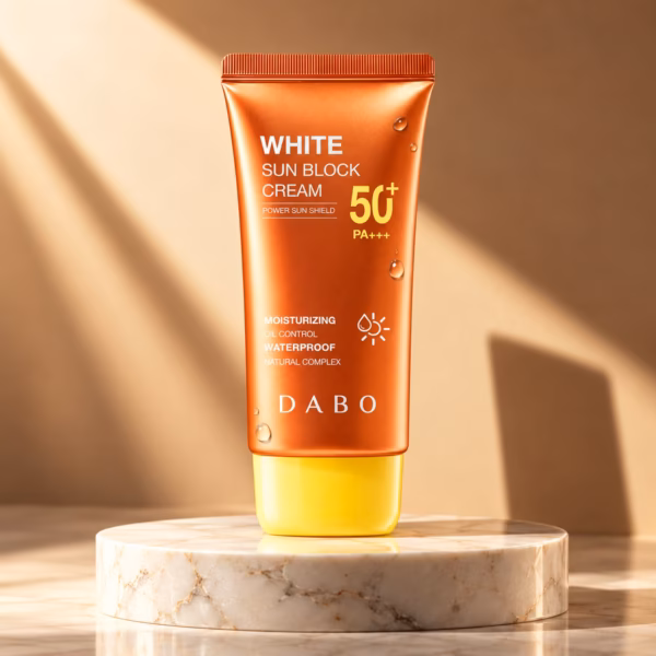 Authentic DABO White Sunblock Cream SPF 50 packaging available in Bangladesh