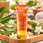 Authentic DABO White Sunblock Cream SPF 50 packaging available in Bangladesh