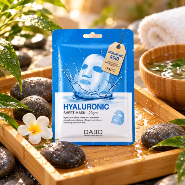 Authentic DABO Hyaluronic Sheet Mask packaging for deep hydration
