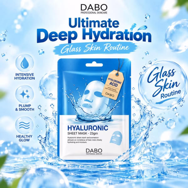 Authentic DABO Hyaluronic Sheet Mask packaging for deep hydration